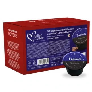 50 cialde capsule Italian Coffee Napoletano compatibili Lavazza* Blue* e In Black* Nims*