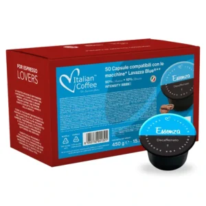 50 cialde capsule Italian Coffee DECA compatibili Lavazza* Blue* e In Black* Nims*