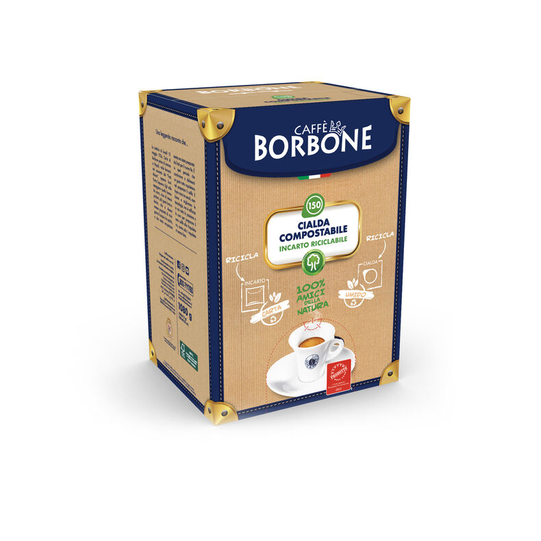 Caffe' Borbone Cialde Carta Rosso ESE 44 mm Miscela Rossa Filtrocarta  Fresche (1.200)