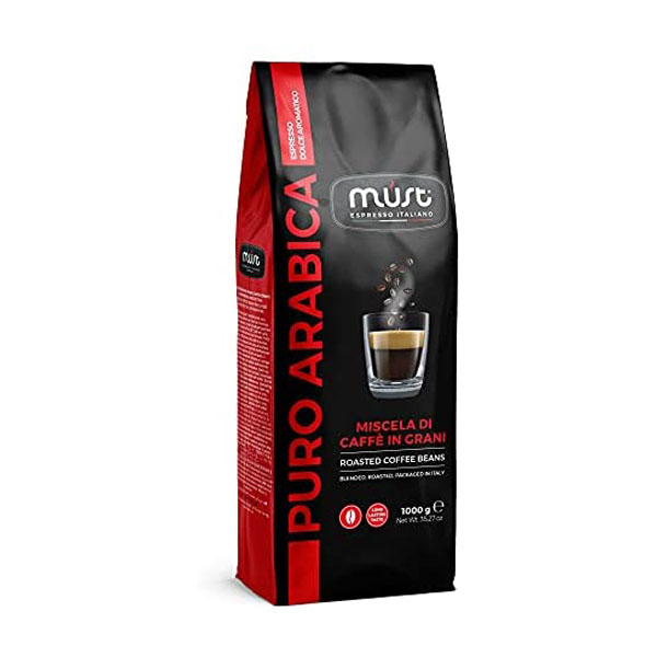 must espresso caffe in grani 1 kg puro arabica