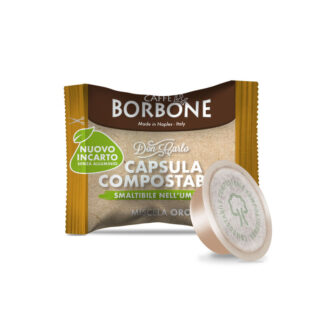 100 capsule Caffè Borbone ORO Don Carlo compatibili Lavazza* A Modo Mio* compostabili e biodegradabili