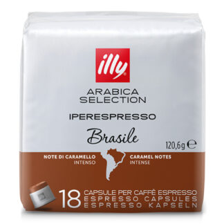 18 capsule caffe Illy Sistema Iper espresso Monoarabica Brasile