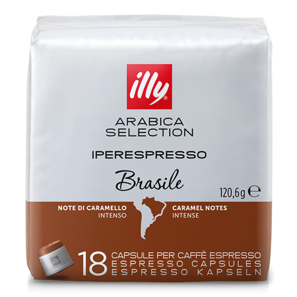 18 capsule caffe Illy Sistema Iper espresso Monoarabica Brasile - Capsule &  Coffee
