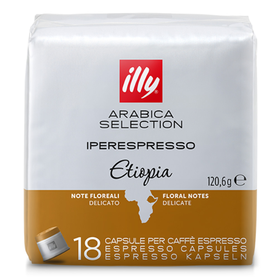 18 capsule caffe Illy Sistema Iper espresso Monoarabica Etiopia - Capsule &  Coffee