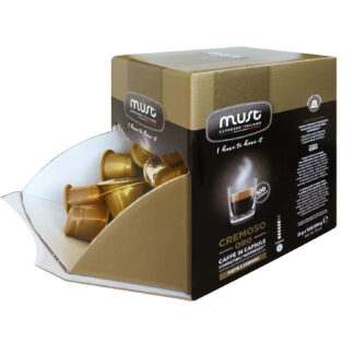 CREMOSO ORO Must Espresso Italiano - nuovo marsupio 100 capsule compatibili Nespresso®