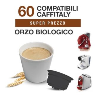 60 capsule ItalianCoffee Caffè Orzo Solubile Bio Sistemi Caffitaly System-Professional-Coffee For You*