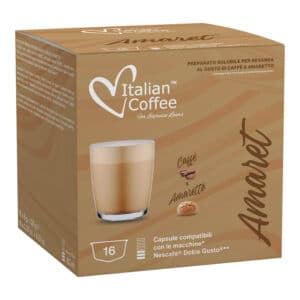 16 Capsule compatibili Nescafè Dolce Gusto Caffè Amaretto Italian Coffee