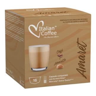 16 Capsule compatibili Nescafè Dolce Gusto Caffè Amaretto Italian Coffee
