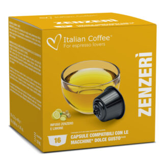 16 Capsule compatibili Nescafè Dolce Gusto Tisana Zenzero e Limone Italian Coffee