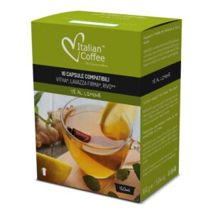 16 capsule di The al Limone Lavazza* Firma* e Vitha Group* Compatibili