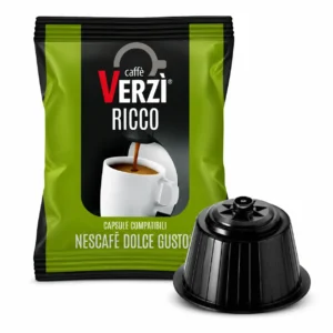 Caffè Verzi 50 capsule Ricco compatibili Nescafè Dolce Gusto