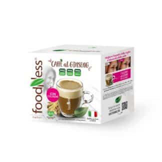 Foodness Caffè al GINSENG COLLAGENE Verisol® Senza Lattosio - 10 Capsule Compatibili Dolce Gusto®
