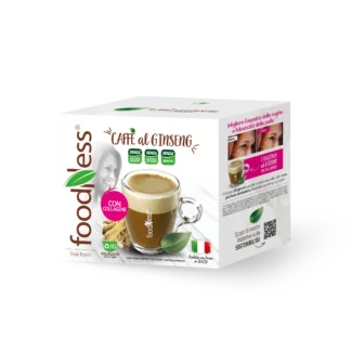 Foodness Caffè al GINSENG COLLAGENE Verisol® Senza Lattosio - 10 Capsule Compatibili Dolce Gusto®