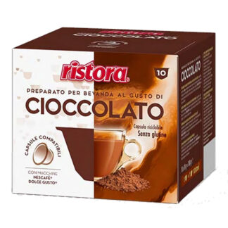 10 Capsule compatibili Nescafè Dolce Gusto Ristora Cioccolato