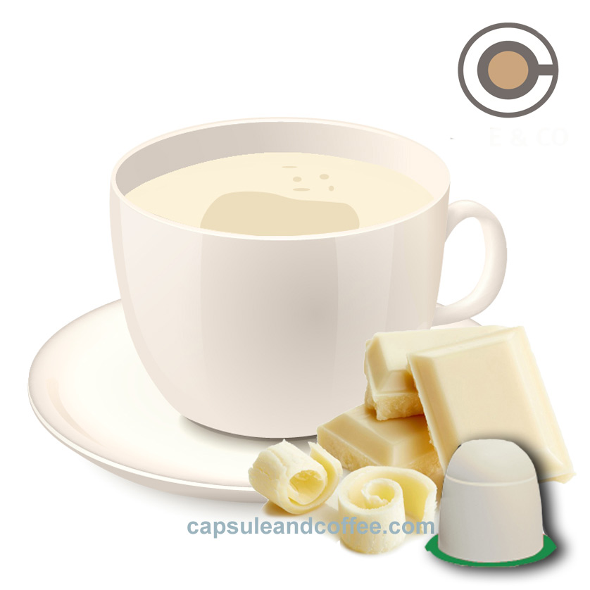 10 capsule cioccolata bianca compatibile con tutte le macchine nespresso