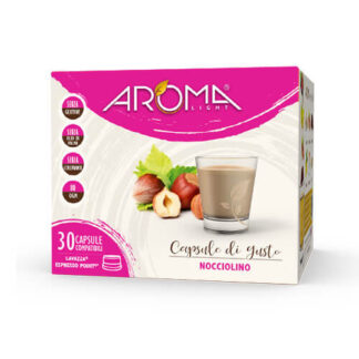 30 Capsule di Nocciolino Nocciola Aroma Light Compatibili Espresso Point