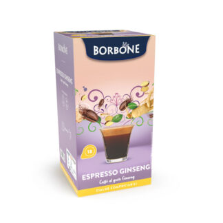 18 cialde carta ESE 44mm Ginseng Caffè Borbone