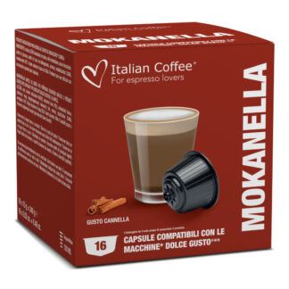 16 Capsule compatibili Nescafè Dolce Gusto Mokaccino alla CANNELLA Italian Coffee