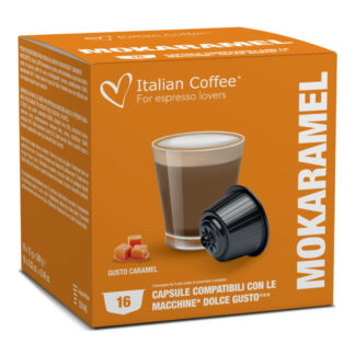 16 Capsule compatibili Nescafè Dolce Gusto Mokaccino al CARAMELLO Italian Coffee