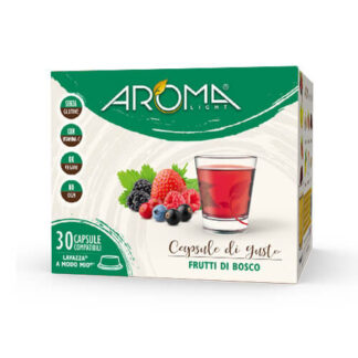 30 Capsule di Frutti di Bosco Aroma Light compatibili Lavazza* A Modo Mio*