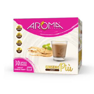 30 Capsule di Caffè Ginseng Light Amaro Senza Lattosio Aroma Light compatibili Espresso Point