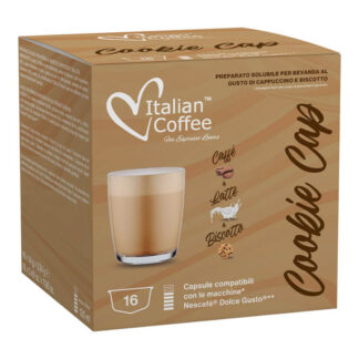 16 Capsule compatibili Nescafè Dolce Gusto Cappuccino al BISCOTTO Italian Coffee