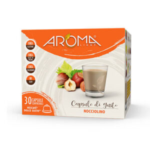 30 Capsule di Nocciolino Nocciola Aroma Light Compatibili Dolce Gusto