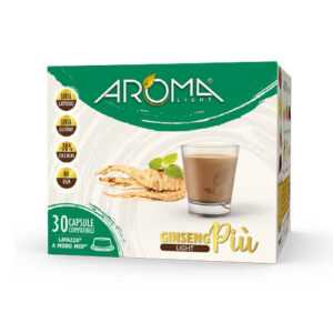 30 Capsule di Caffè Ginseng Light Senza Lattosio Aroma Light compatibili Lavazza* A Modo Mio*