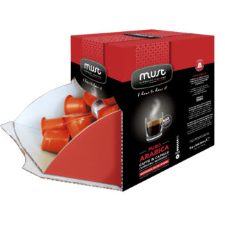 Puro Arabica Nuovo marsupio Must Espresso Italiano - 100 capsule compatibili Nespresso®