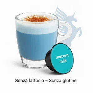 Unicorn Latte - con spirulina e latte di cocco e vitamina B - 10 capsule compatibili Lavazza* Firma*e Vitha Group* LATTE UNICORNO