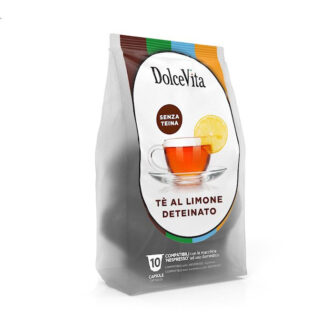 Dolce Vita 10 capsule Tè al limone Deteinato (Linea Kids) Bubble Tea compatibili Nespresso