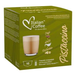 16 Capsule compatibili Nescafé Dolce Gusto Cappuccino al PISTACCHIO Italian Coffee