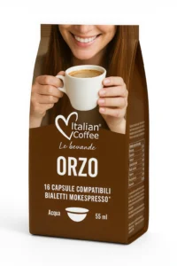 16 Capsule Orzo Solubile Italian Coffee compatibili Bialetti Mokespresso (anche Alluminio Gioia)