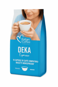 16 Capsule caffè Deka Italian Coffee compatibili Bialetti Mokespresso