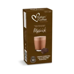 10 Capsule Mini cioccolato Miniciock Italian Coffee compatibili macchine Nespresso