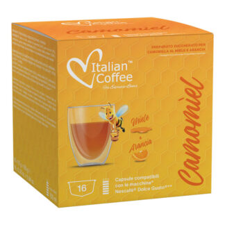 16 Capsule Italian coffee compatibili Nescafè Dolce Gusto Camomilla Miele e Arancia Italian Coffee
