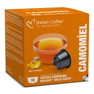 16 Capsule compatibili Nescafè Dolce Gusto Camomilla Miele e Arancia Italian Coffee