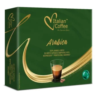 50 Capsule di caffè Arabica Italian Coffee compatibili sistema Nespresso Professional