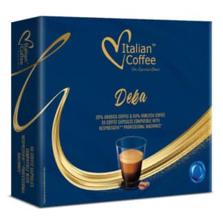 50 Capsule di caffè Deka Italian Coffee compatibili sistema Nespresso Professional