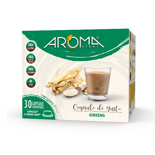 30 Capsule Ginseng Aroma Light compatibili Lavazza* A Modo Mio*