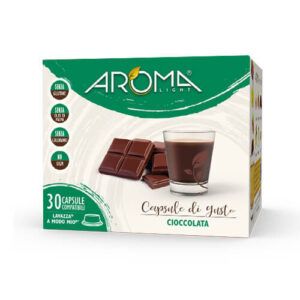 30 Capsule Cioccolato Cioccolata Aroma Light compatibili A Modo Mio Lavazza
