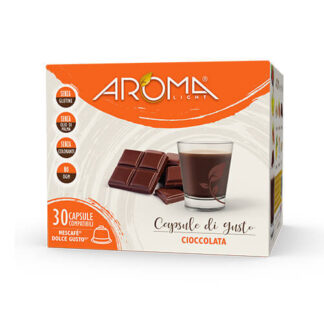 30 Capsule di Cioccolato Aroma Light Compatibili Dolce Gusto