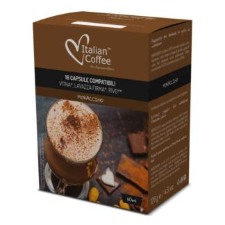 16 cialde capsule Italian Coffee Mokaccino compatibili macchine Lavazza* Firma* e Vitha* Group