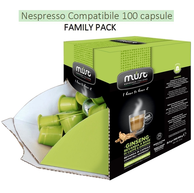 Ginseng Must Espresso - Capsule Compatibili Nespresso® - Caffè