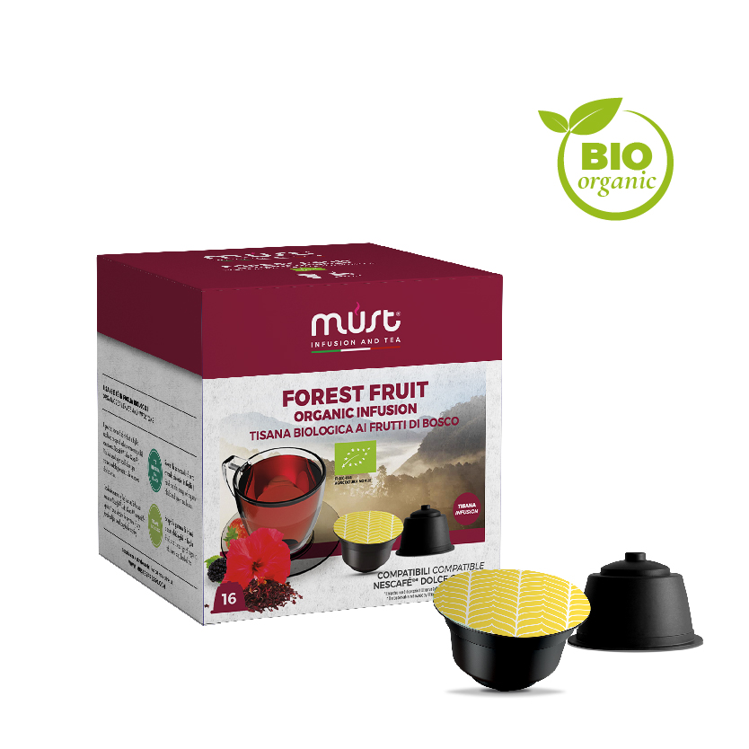 Frutti di Bosco Tisana Infuso 16 capsule Dolce Gusto Nescafè Must