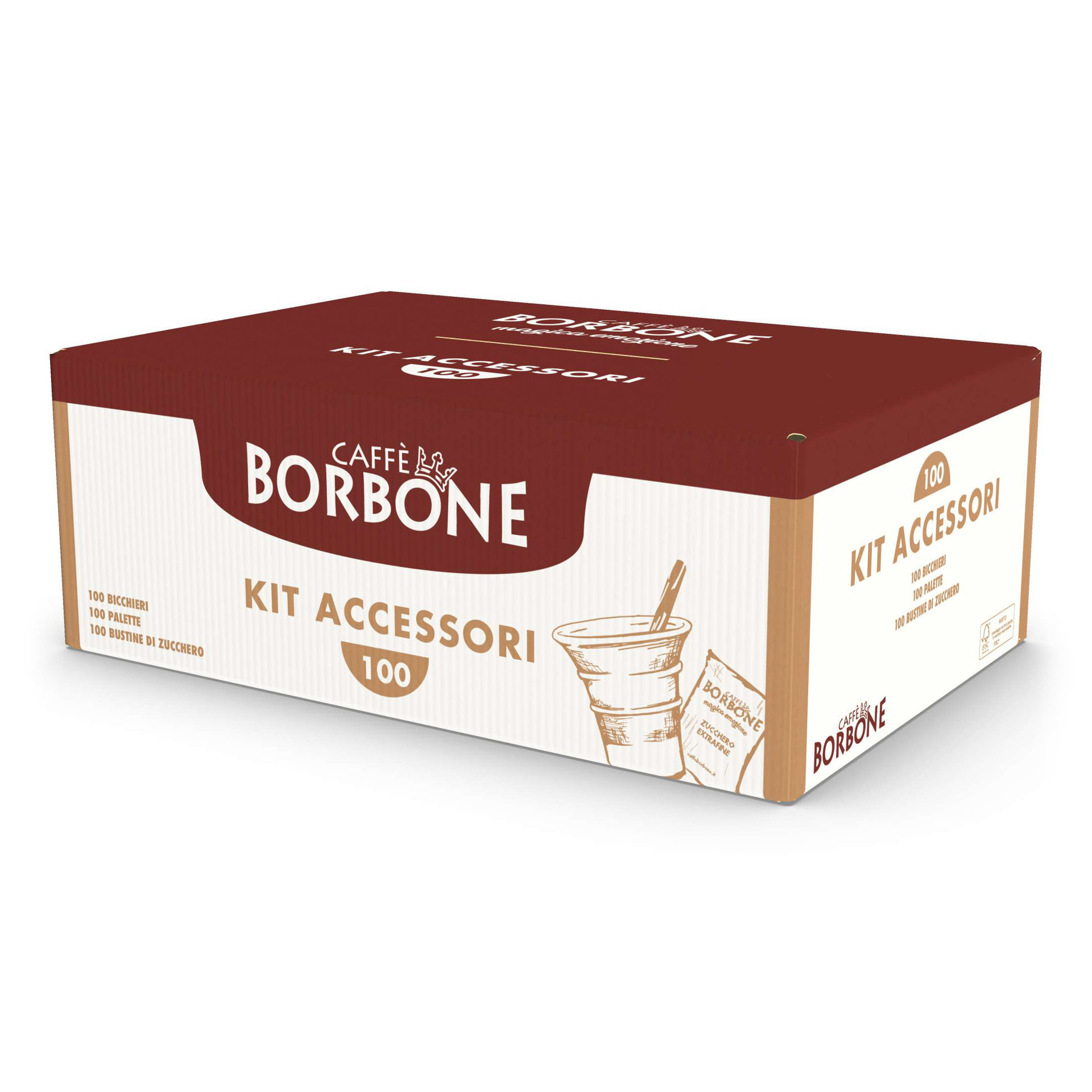 Caffè Borbone - Kit Accessori Bicchieri Palette e Bicchierini