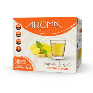 30 Capsule Zenzero e Limone Aroma Light compatibili Dolce Gusto
