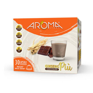 30 Capsule GinsengPiù con Cioccolata Aroma Light compatibili Dolce Gusto