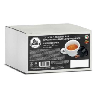 120 cialde capsule caffè Espresso Italiano Corposo compatibili Lavazza* Firma* e Vitha Group