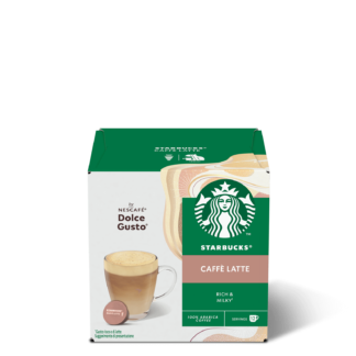 12 capsule STARBUCKS® CAFFE' e LATTE by Nescafé® Dolce Gusto®
